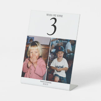 Als wir Tischnummern alt waren Sockelschild