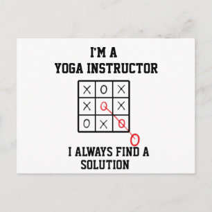 Als Yoga-Lehrerin finde ich immer eine Lösung Postkarte