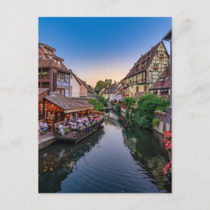 Alsace France Flower Water Canal                 Einladungspostkarte