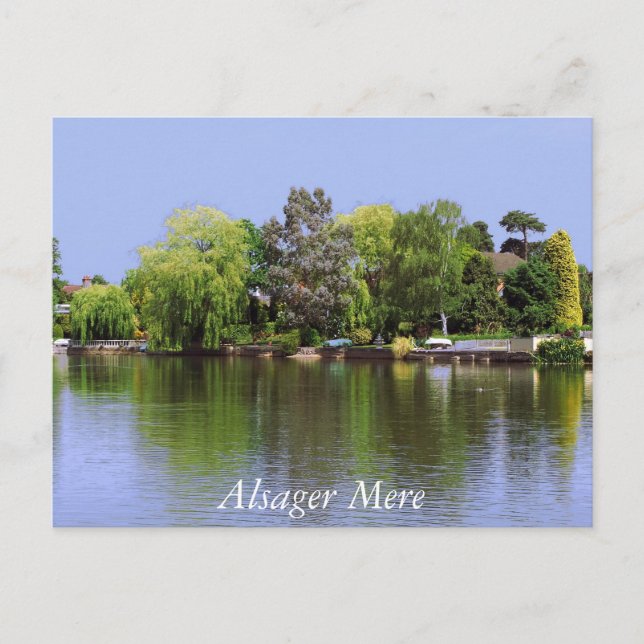 Alsager Mere Postcard Postkarte (Vorderseite)