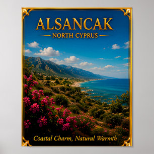 Alsancak Nordzypern Küsten Natur Reise Poster