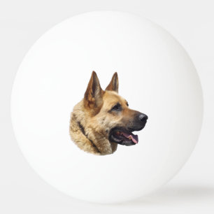 Alsatisches Schäferportrait Tischtennisball