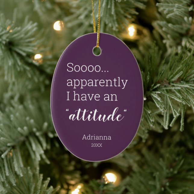 Also, anscheinend habe ich eine lustige Einstellun Keramik Ornament (Baum)