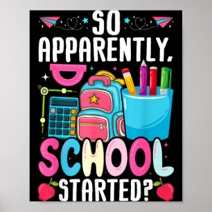Also Anscheinend Hat Die Schule Mit Lustigem Desig Poster