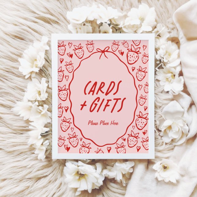 Also Berry Sweet Whimsical Coquette Cards & Gesche Poster (Von Creator hochgeladen)