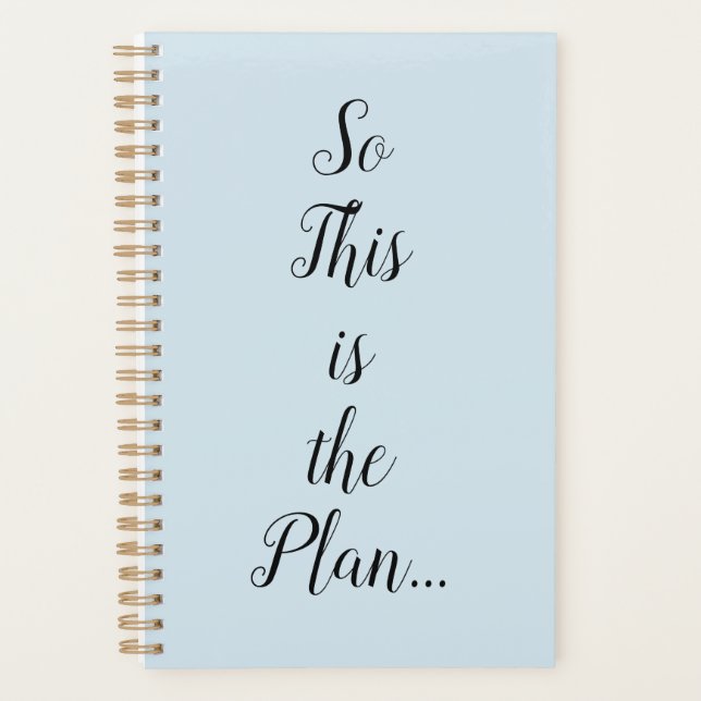 Also das ist der Plan Spiral Planner Planer (Vorderseite)