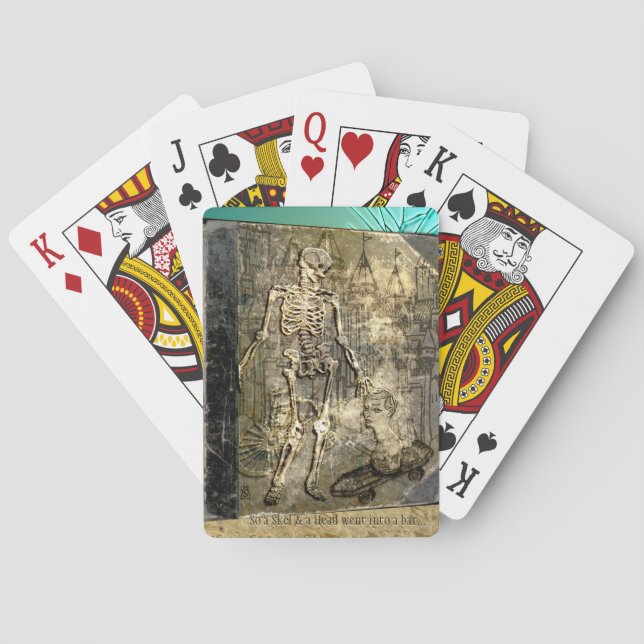 Also ein Skel und ein Kopf.. (Karten spielen) Spielkarten (Rückseite)