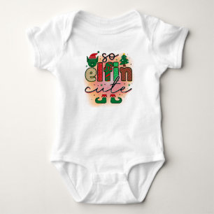 Also Elfin Niedlich Weihnachten Baby Strampler