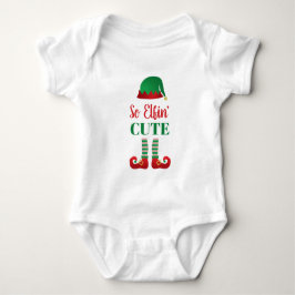 Also Elfing Niedlich Funny Weihnachten Sprichwort Baby Strampler