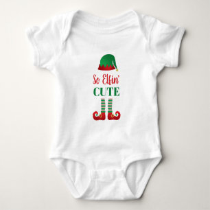 Also Elfing Niedlich Funny Weihnachten Sprichwort Baby Strampler