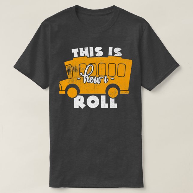 Also fahre ich Busfahrer-Busrente Rentner T-Shirt (Design vorne)