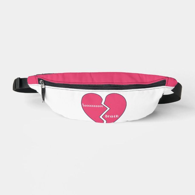 Also gebrochenes Herz Bauchtasche (Vorderseite)