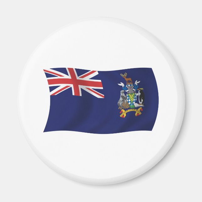 Also, Georgia und Sandwich Flag Magnet (Vorne)
