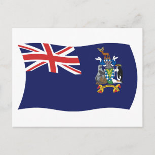 Also Georgia Und Sandwich Flag Postkarte