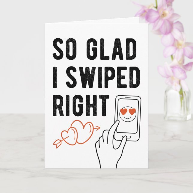 Also Glad, ich habe nach rechts geschwommen Karte (Orchidee)