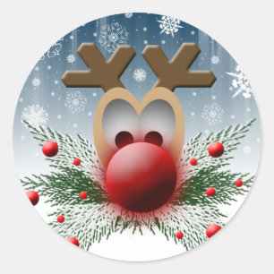 Also glänzt es Weihnachts-Weihnachtsbaum Runder Aufkleber