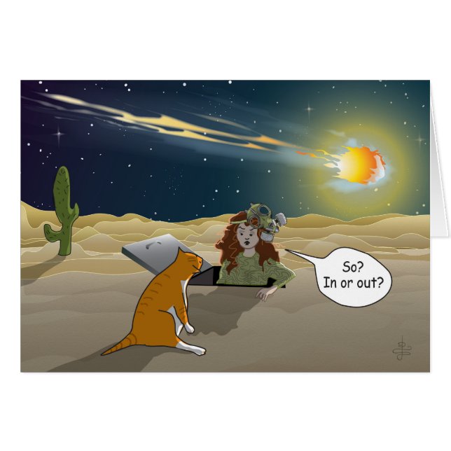 Also? In oder aus? (Katzen der Verdammniszeit) (Vorderseite (Horizontal))