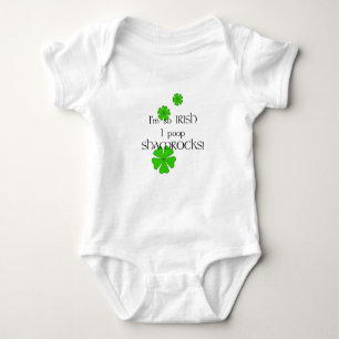 Also Irisch Kackte ich Kleeblätter! Baby Strampler