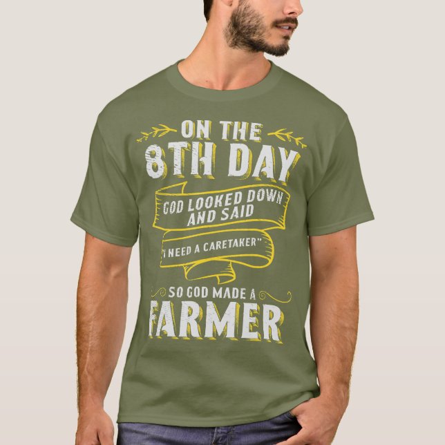 Also machte Gott einen Bauer für Männer T-Shirt La (Vorderseite)
