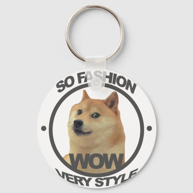 Also Mode, also Doge Schlüsselanhänger (Vorderseite)