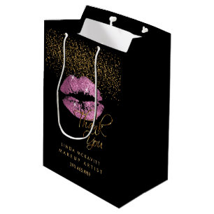 Also Pink Glitzer Lipstick - Danke Mittlere Geschenktüte