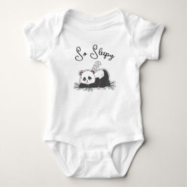 Also Schlafender Panda –Cute Minimalist Baby Strampler