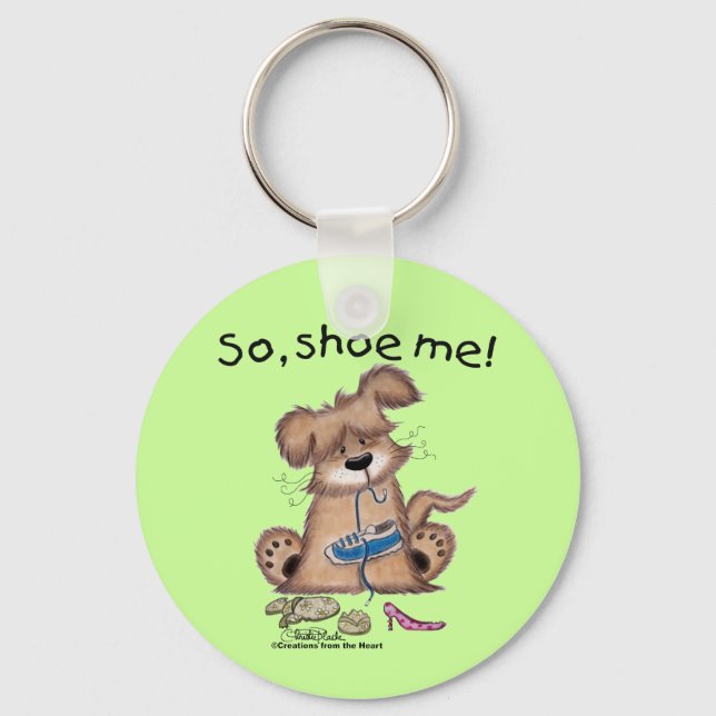 Also, Schuh mich! Schlüsselanhänger (Vorderseite)