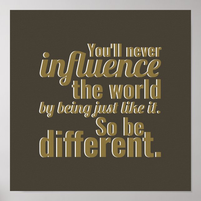 Also sei anders poster (Vorne)