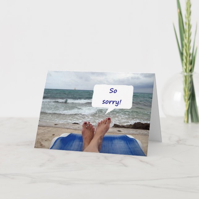 ALSO SORRY-TURNING 50! HOFFE, ES IST GROSS KARTE (Vorderseite)