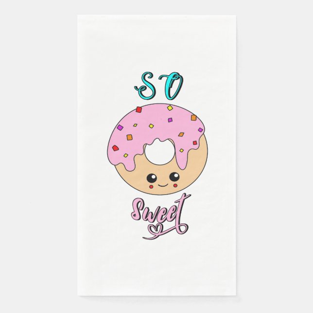 Also süße Donuts 2. Juni Jelly National Donut Day Serviette (Vorderseite)