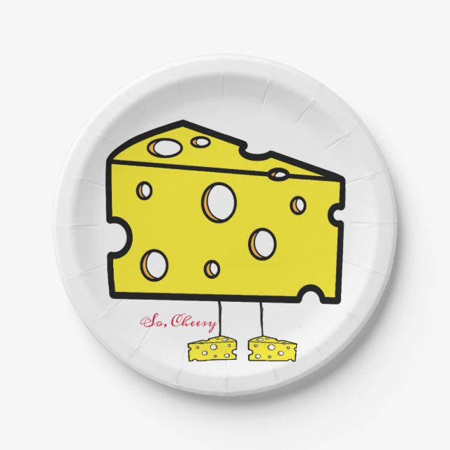 Also, Teller, Cheesy Pappteller (Vorderseite)