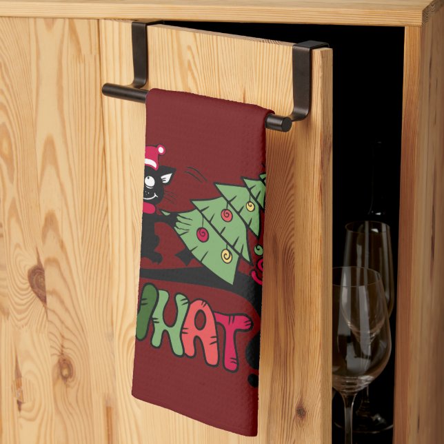 Also, was Weihnachten Teetuch Geschirrtuch (Drittel gefaltet)