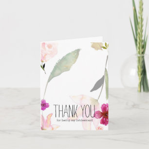 Also wunderschöne Aquarellblume Danke