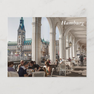 Alsterarkaden, Hamburg Postkarte