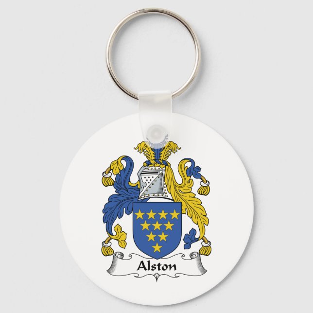 Alston Familienwappen Schlüsselanhänger (Vorderseite)