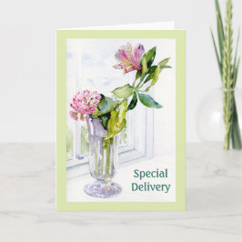 Alstroemeria Blume 12x18 Faltkarte Karte