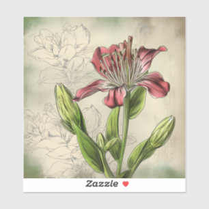 Alstroemeria-Blume Aufkleber