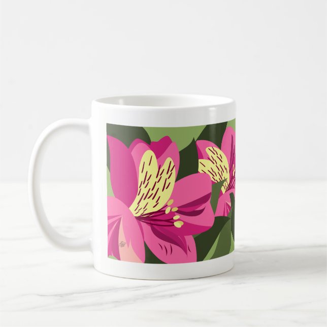 Alstroemeria-Blume Kaffeetasse (Links)