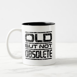 alt, aber nicht überholt zweifarbige tasse