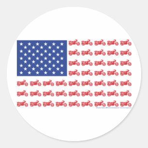 ALT-BIKE-FLAG-2-T-SHIRT RUNDER AUFKLEBER