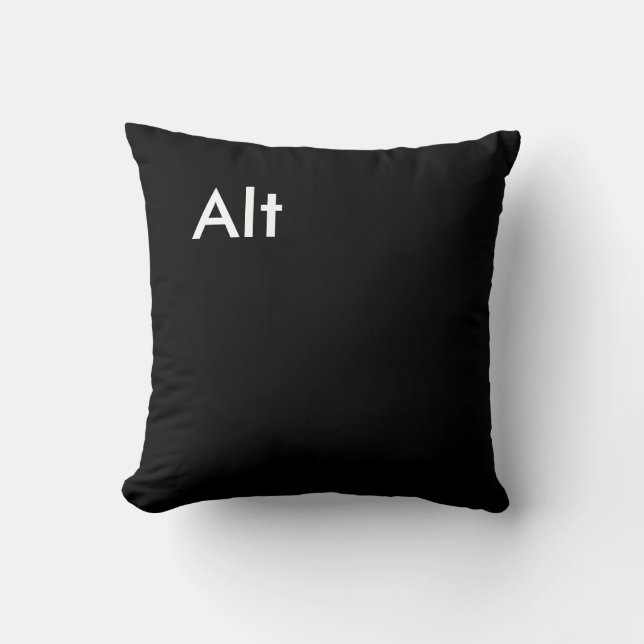 "Alt-" Computer-Schlüssel-Kissen Kissen (Vorderseite)