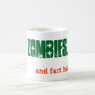 Alt Eat Zombies und Furz Halloween Emo Goth Kaffeetasse