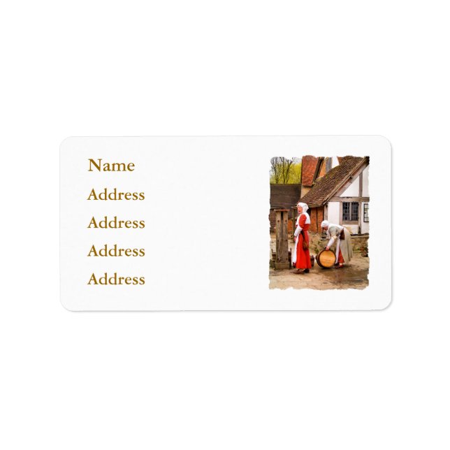 ALT ENGLAND ADRESSAUFKLEBER (Vorne)