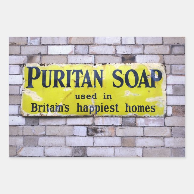 ALT ENGLAND GESCHENKPAPIER SET (Vorderseite)