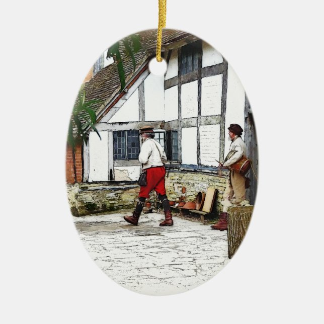 ALT ENGLAND KERAMIK ORNAMENT (Vorne)