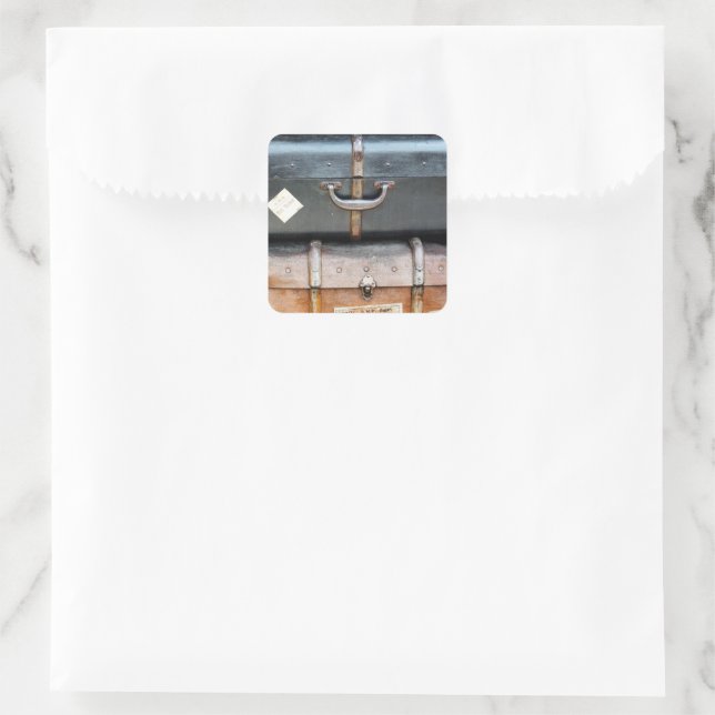 ALT ENGLAND QUADRATISCHER AUFKLEBER (Tasche)