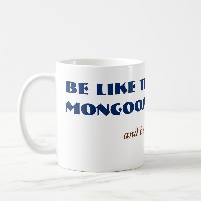 Alt Funny Mongoose Ferienhaus Tier Kaffeetasse (Links)