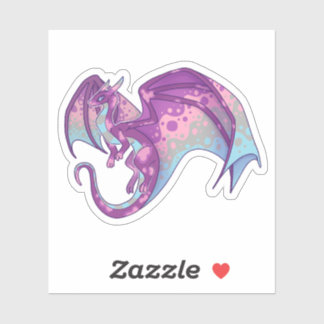 Alt Lesbian Pride Dragon Aufkleber