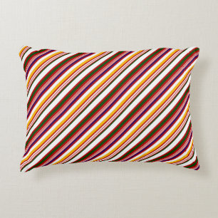 Alt modische Candy Stripes (groß) Dekokissen