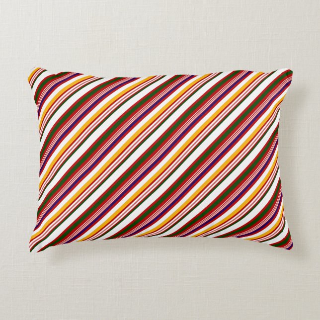 Alt modische Candy Stripes (groß) Dekokissen (Vorderseite)